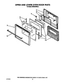 Upper and lower oven door