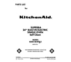 KitchenAid KEBS146WBL2 front cover diagram