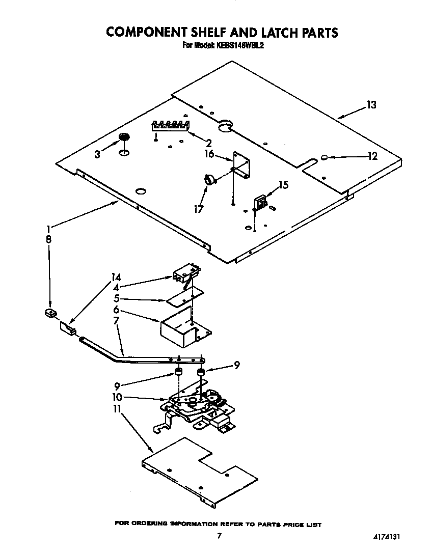 COMPONENT SHELF AND LATCH