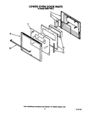 Lower oven door