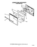 Lower oven door