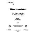 KitchenAid KECT365XWH0 cover page diagram