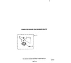 KitchenAid KGCT365TWH1 complete sealed gas burner diagram