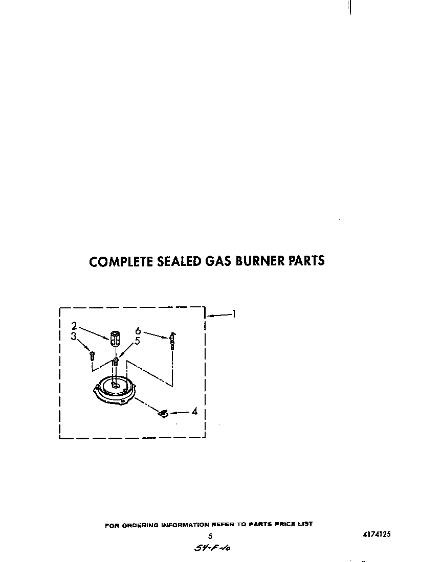 Complete sealed gas burner