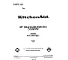 KitchenAid KGCT305TWH1 front cover diagram