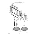 KitchenAid KEMS376TWH2 microwave door diagram