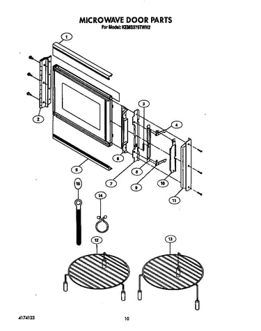 Microwave door