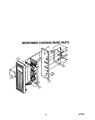 Microwave control panel