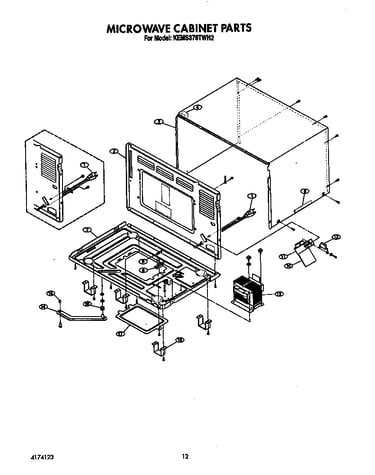 Microwave cabinet