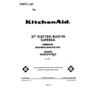 KitchenAid KEMS376TBL3 front cover diagram