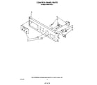 KitchenAid KEMS376TBL3 control panel diagram