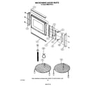 KitchenAid KEMS376TBL3 microwave door diagram