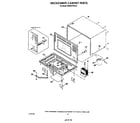 KitchenAid KEMS376TBL3 microwave cabinet diagram