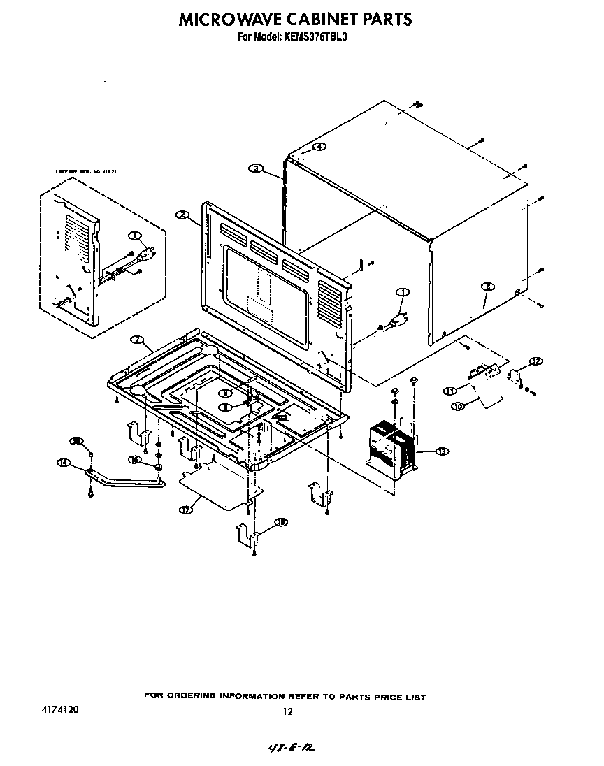 Microwave cabinet