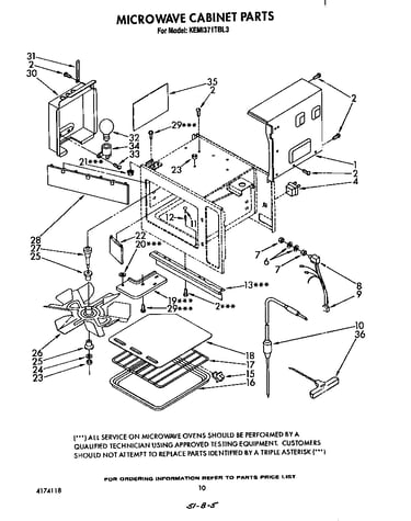 Microwave cabinet