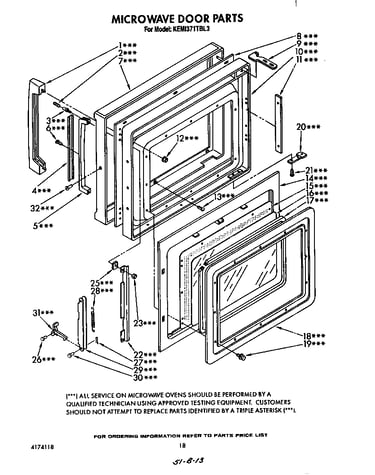 Microwave door
