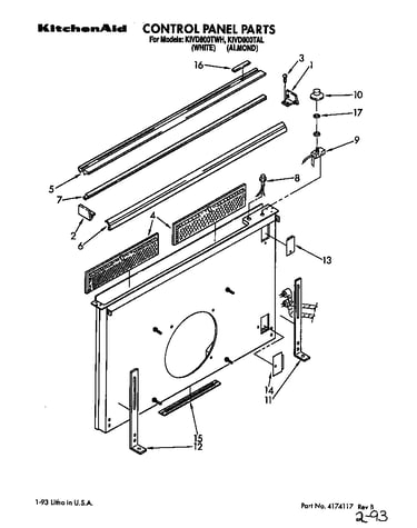 Control panel parts