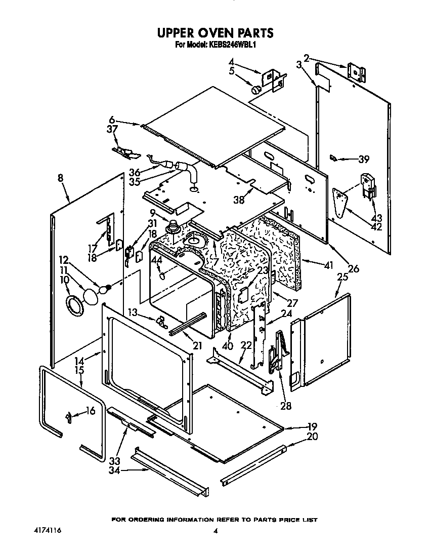 Upper oven