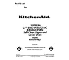 KitchenAid KEBS276WBL1 front cover diagram