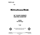 KitchenAid KECT365VBL1 cover page diagram