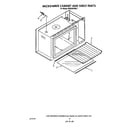 KitchenAid KEMI300VBL4 microwave cabinet and shelf diagram