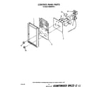 KitchenAid KEMI300VBL4 control panel diagram