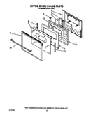 Upper oven door