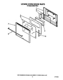 Lower oven door