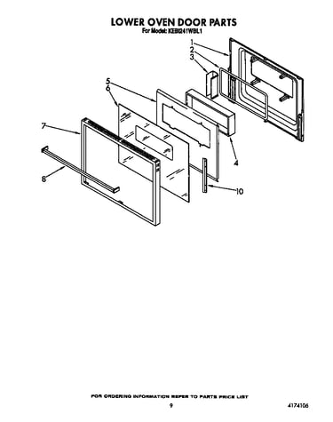 Lower oven door