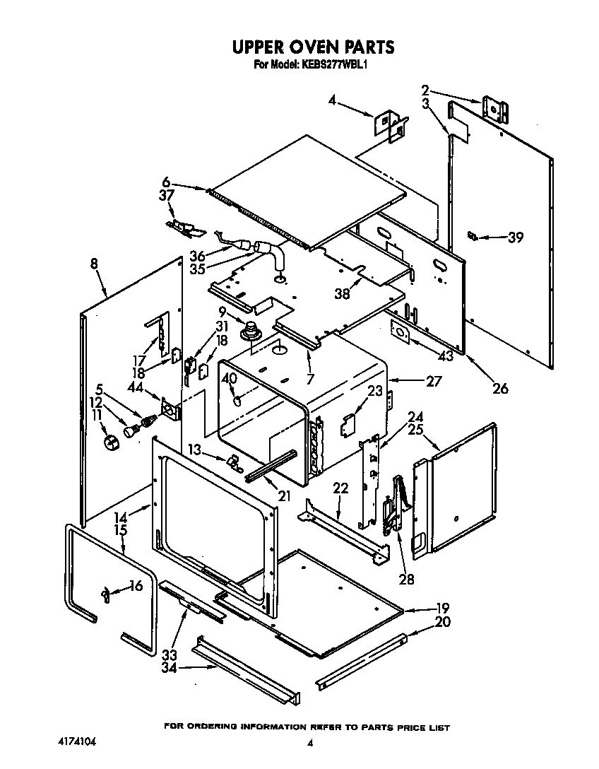 Upper oven