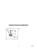 Complete sealed gas burner