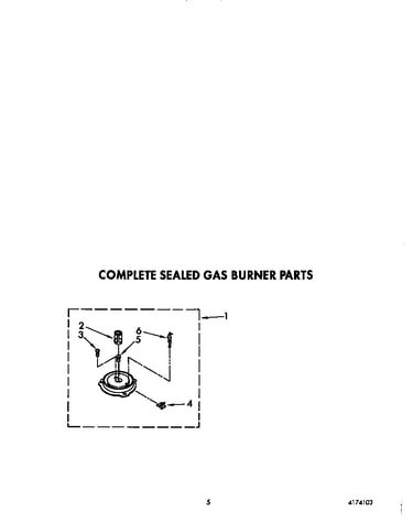 Complete sealed gas burner