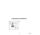 KitchenAid KGCT305TWH0 complete sealed gas burner diagram