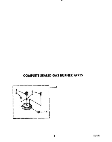 Complete sealed gas burner