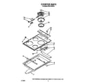 KitchenAid KEDS100VWH2 cooktop diagram