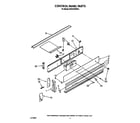 KitchenAid KEDS100VWH2 control panel diagram