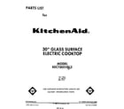 KitchenAid KECT305VWH2 cover page diagram