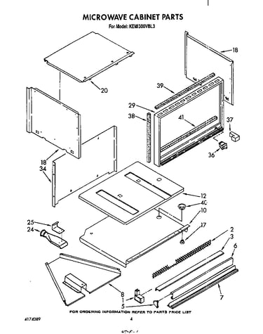 Microwave cabinet