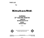 KitchenAid KEMS376TBL2 front cover diagram