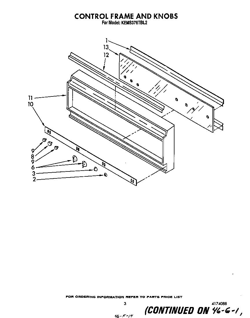 CONTROL FRAME AND KNOBS