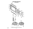 KitchenAid KEMS376TBL2 microwave door diagram