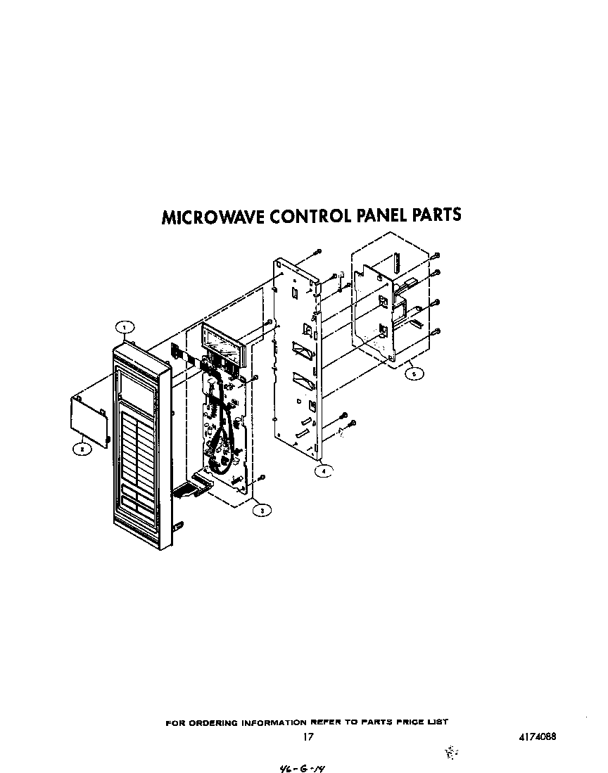 MICROWAVE CONTROL PANEL