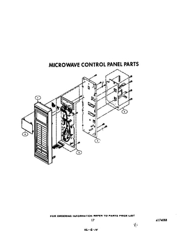 Microwave control panel
