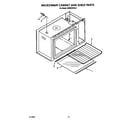 KitchenAid KEMI300VBL2 microwave cabinet and shelf diagram
