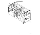 KitchenAid KEMI300VBL2 oven door diagram