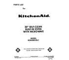 KitchenAid KEMI300VBL1 front cover diagram