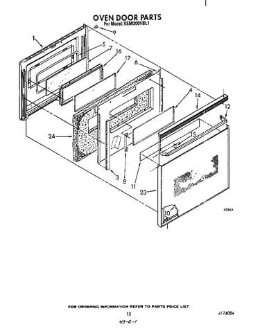 Oven door