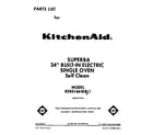 KitchenAid KEBS146WBL1 front cover diagram