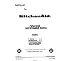 KitchenAid KCMS135SBL6 front cover diagram