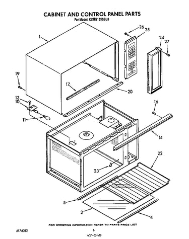 Cabinet and control panel